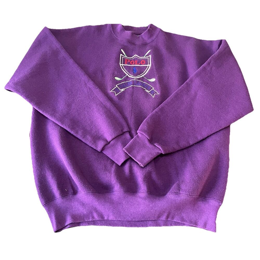 RARE Vintage 90’s Bootleg Polo Ralph Lauren Fruit Of The Loom XL Sweatshirt